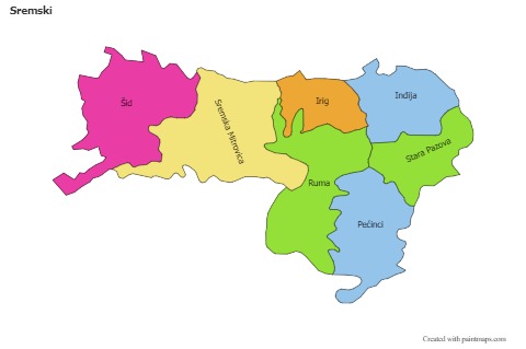 Sample Maps for Sremski (colored)