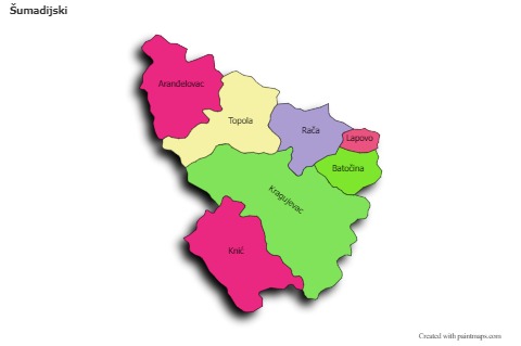 Sample Maps for Šumadijski (colored,shadowy)