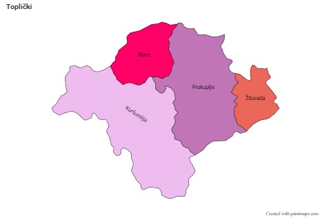 Sample Maps for Toplički (colored)