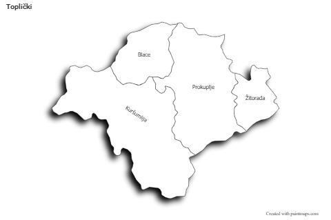 Sample Maps for Toplički (black-white,shadowy)