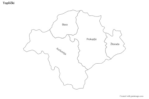 Sample Maps for Toplički (black-white)