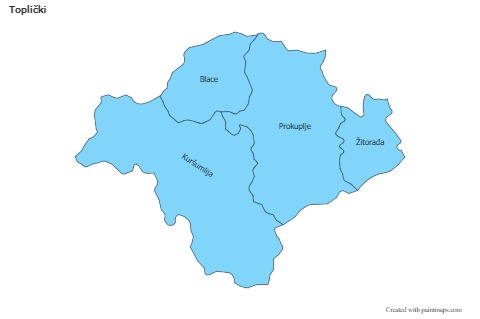 Sample Maps for Toplički (blue)
