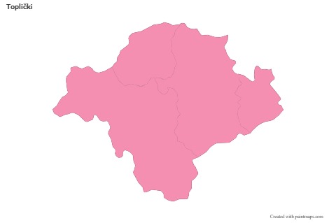 Sample Maps for Toplički (pink,outline)