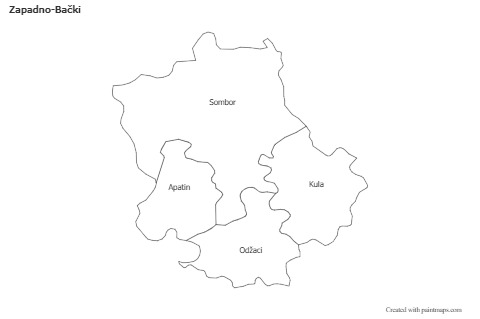 Contoh Peta untuk Zapadno-Bački (hitam-putih)