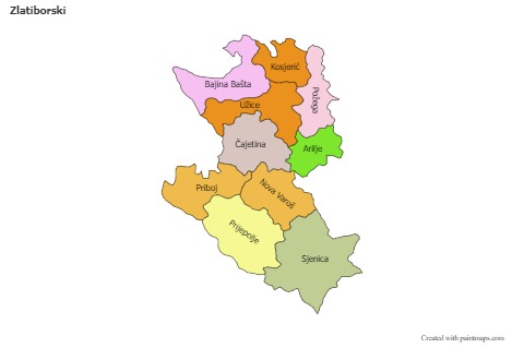 Contoh Peta untuk Zlatiborski (berwarna)