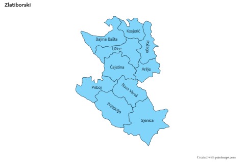 Contoh Peta untuk Zlatiborski (biru)