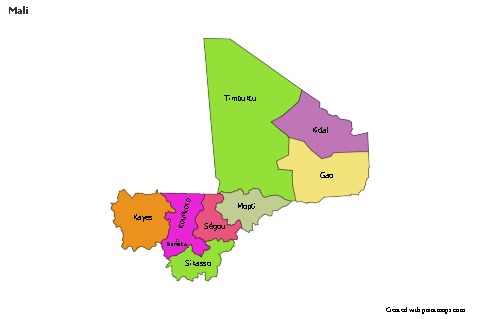 Sample Maps for Mali (colored)