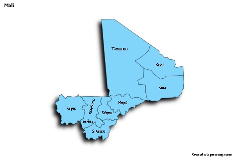 Sample Maps for Mali (blue,shadowy)