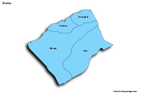Mapas de muestra para Bartın (azul,sombrío)