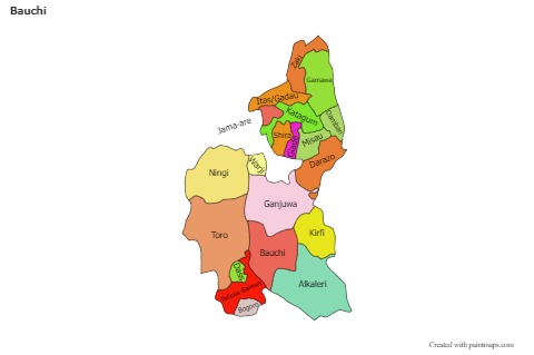Sample Maps for Bauchi (colored)