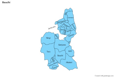 Sample Maps for Bauchi (blue)