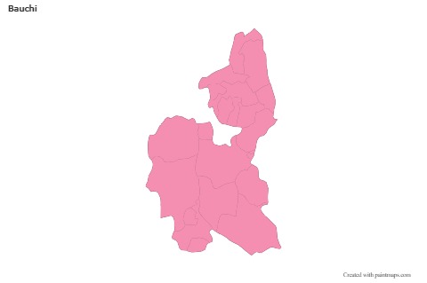 Sample Maps for Bauchi (pink,outline)