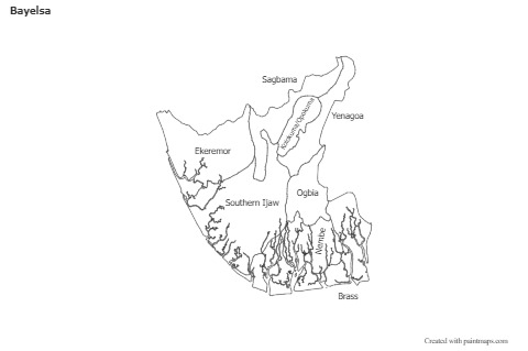 Sample Maps for Bayelsa (black-white)