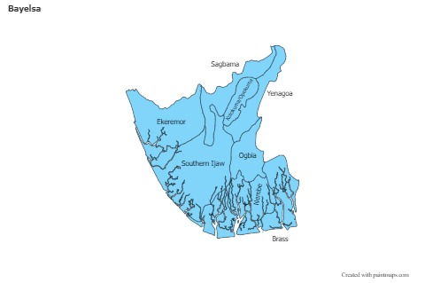 Sample Maps for Bayelsa (blue)
