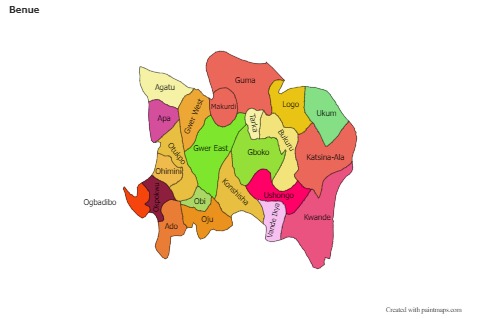 Sample Maps for Benue (colored)