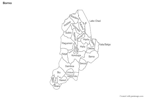 Sample Maps for Borno (blue,shadowy)