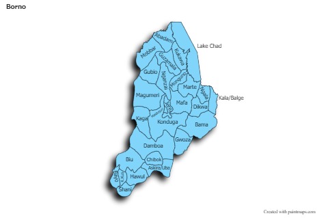Sample Maps for Borno (blue)