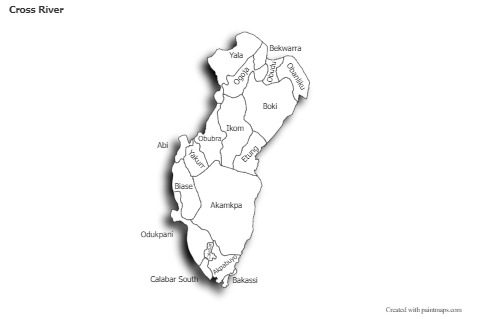 Sample Maps for Cross River (black-white,shadowy)