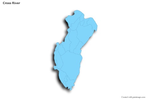 Sample Maps for Cross River (blue,outline,shadowy)