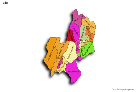 Sample Maps for Edo (colored,shadowy)