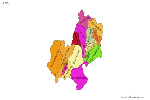 Sample Maps for Edo (colored)