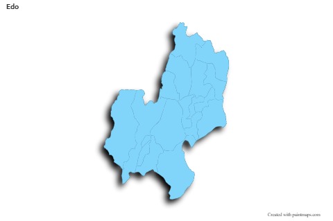 Sample Maps for Edo (blue,outline,shadowy)