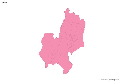 Sample Maps for Edo (pink,outline)