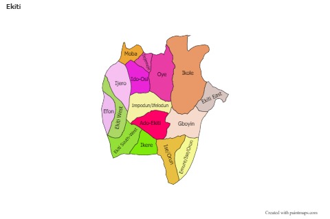 Sample Maps for Ekiti (colored)