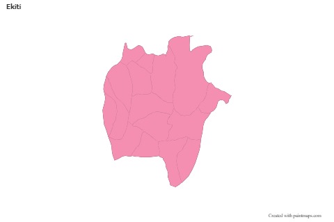 Sample Maps for Ekiti (pink,outline)