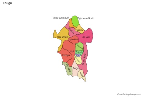 Sample Maps for Enugu (colored)