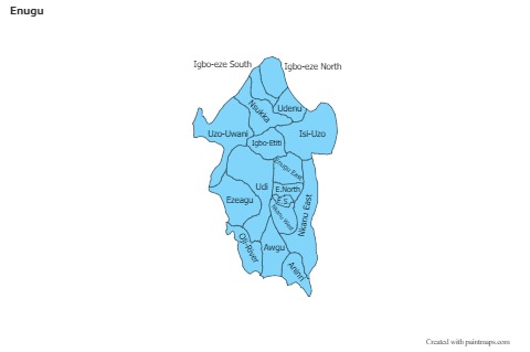 Sample Maps for Enugu (blue)