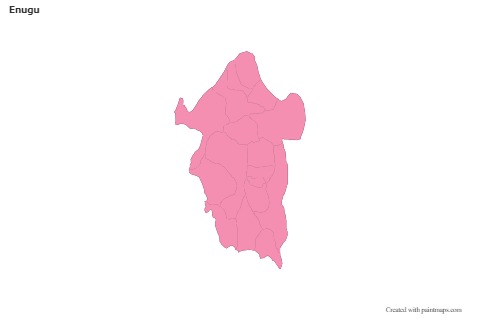 Sample Maps for Enugu (pink,outline)