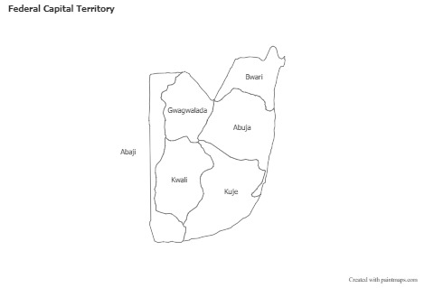 Sample Maps for Federal Capital Territory (black-white)