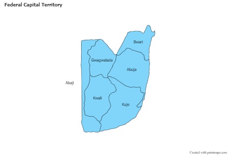 Sample Maps for Federal Capital Territory (blue)