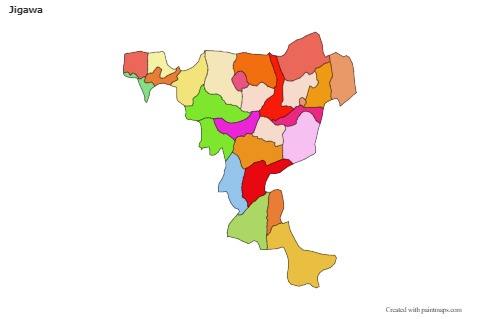 Sample Maps for Jigawa (colored)