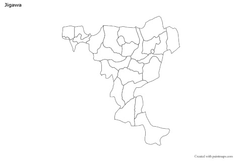 Sample Maps for Jigawa (black-white)