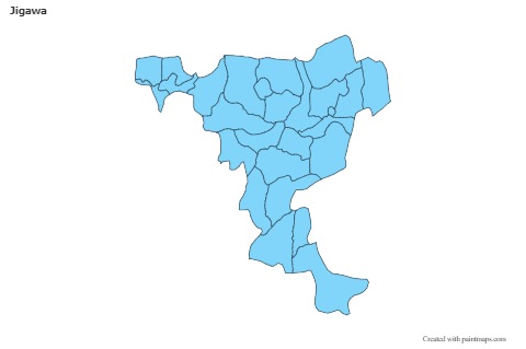 Sample Maps for Jigawa (blue)
