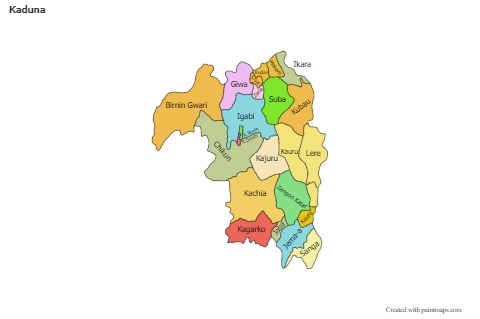 Sample Maps for Kaduna (colored)