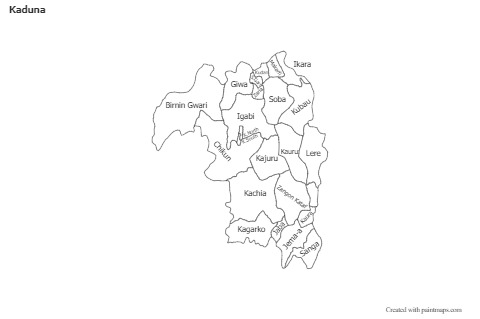 Sample Maps for Kaduna (black-white)