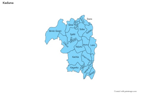 Sample Maps for Kaduna (blue)