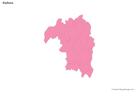 Sample Maps for Kaduna (pink,outline)