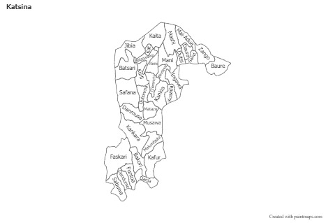 Contoh Peta untuk Katsina (hitam-putih)