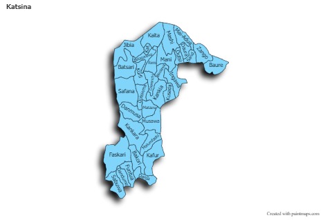 Contoh Peta untuk Katsina (biru,bayangan)