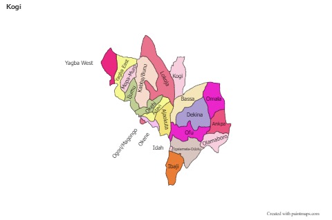 Sample Maps for Kogi (colored)