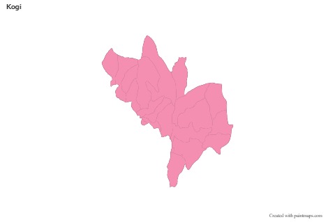 Sample Maps for Kogi (pink,outline)