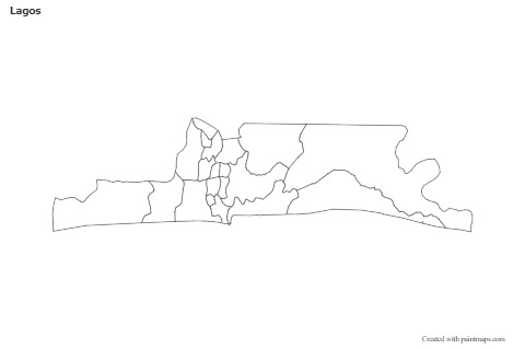 Mapas de muestra para Lagos (blanco-negro)
