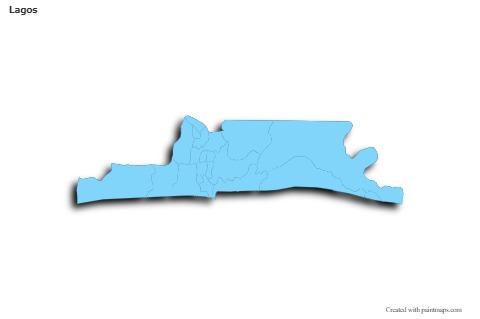 Mapas de muestra para Lagos (azul,contorno,sombrío)