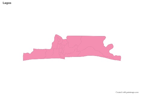 Mapas de muestra para Lagos (rosa,contorno)