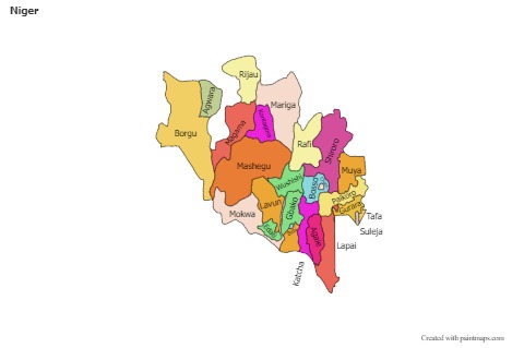 Sample Maps for Niger (colored)