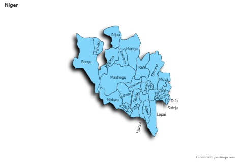 Sample Maps for Niger (blue,shadowy)